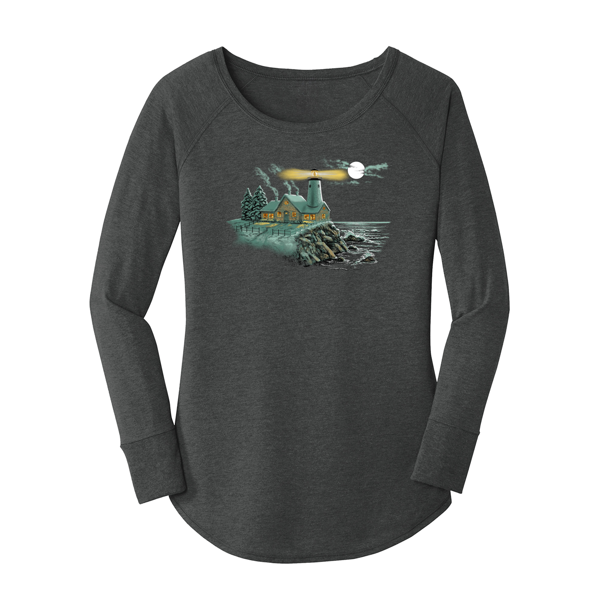 Lighthouse Snow Long Sleeve Tunic