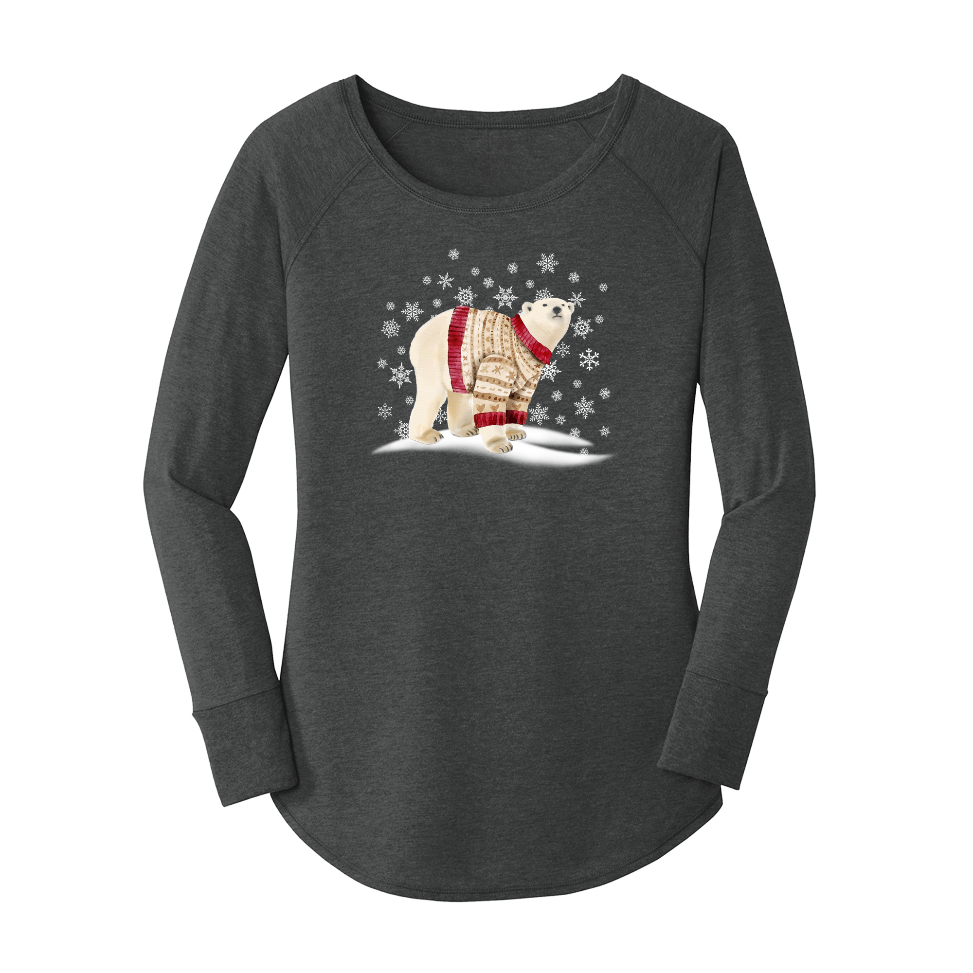 Cozy Polar Bear Long Sleeve Tunic