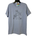 New Hand Printed Womens Large Bluey Bingo Easter Egg Short Sleeve Tee Shirt