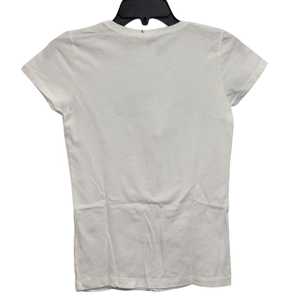 New Hand Printed Upcycled Child Large Dragonfly Colorblock Short Sleeve Tee