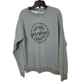 New Hand Printed Womens Medium Grandma Faith Love Long Sleeve Crew Sweatshirt