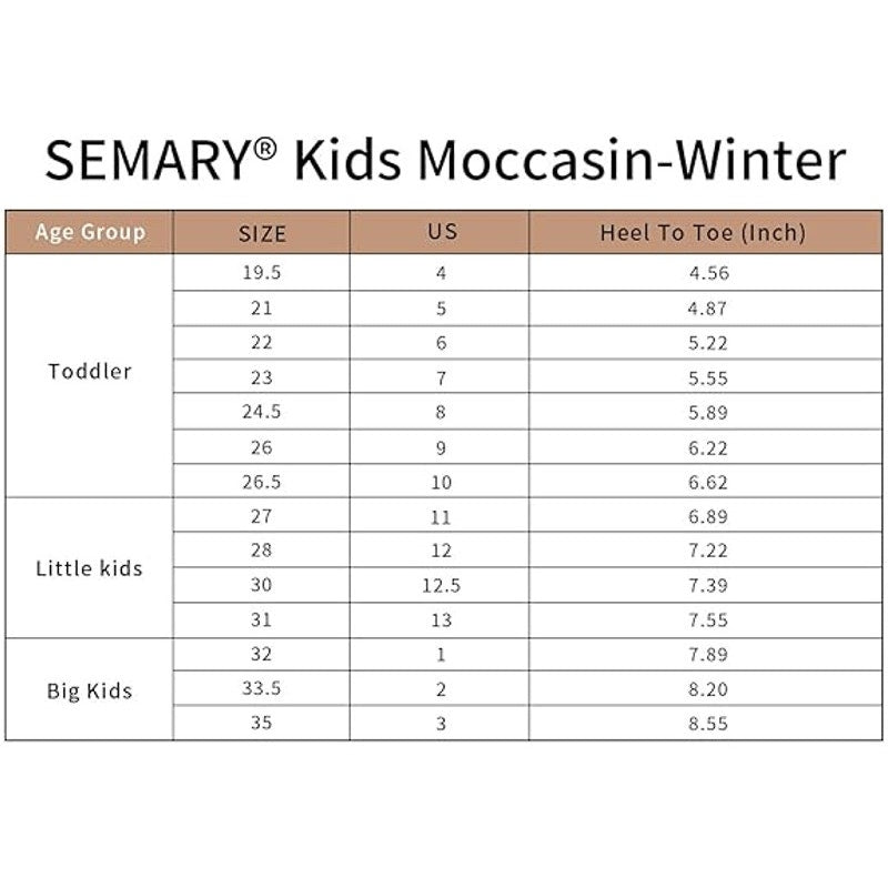 New Semary Toddler Boys Size 8 Brown Faux Suede Moccasin Memory Foam Slippers