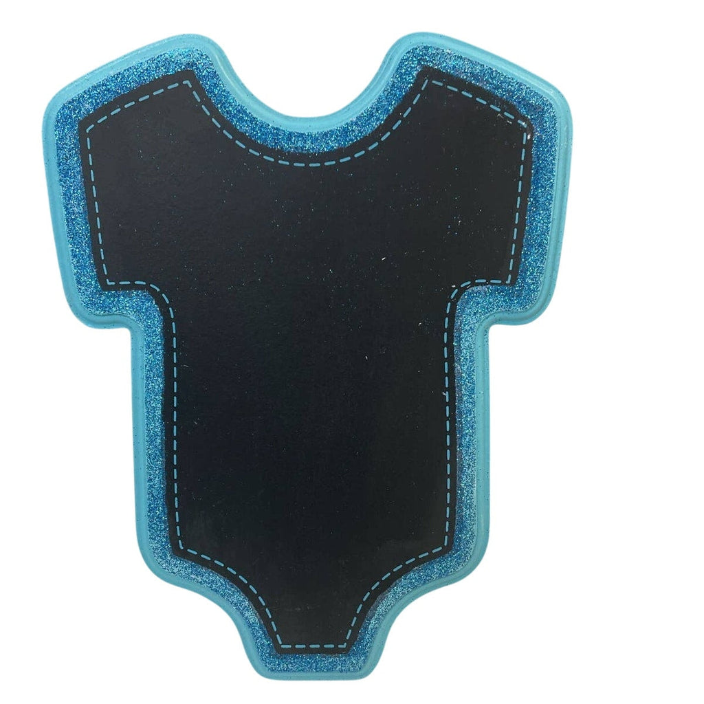 Lot of 3 Baby Boy Glitter Lined Chalkboard Baby Shower Signage Party Decor