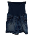 Motherhood Maternity Medium Stretchy Belly Panel Dark Denim Blue Jean Shorts