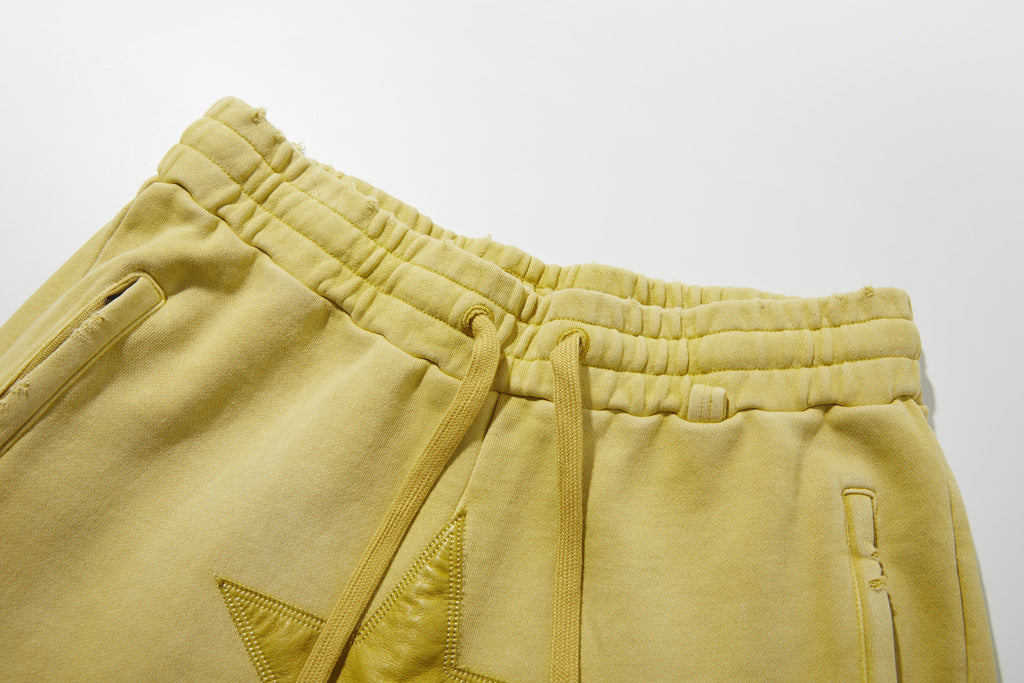 Star Leather Sweatpants