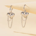 Punk Statement Silver Layered Chain Heart Charm Designer Jewellery