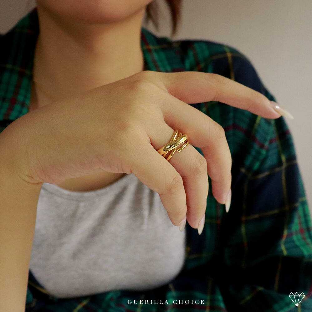 RENÉE CHARM GOLD RING