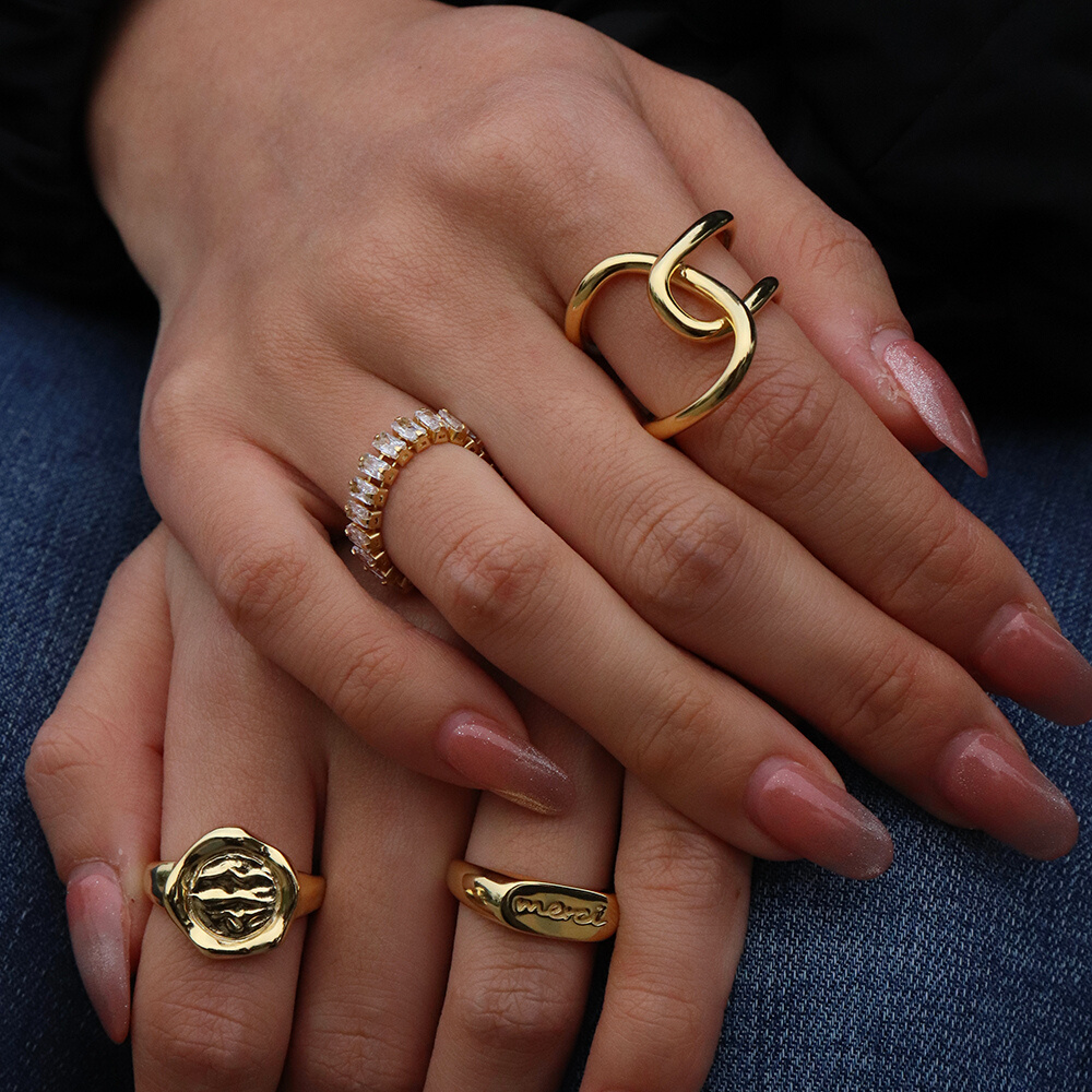 MERCI GOLD RING