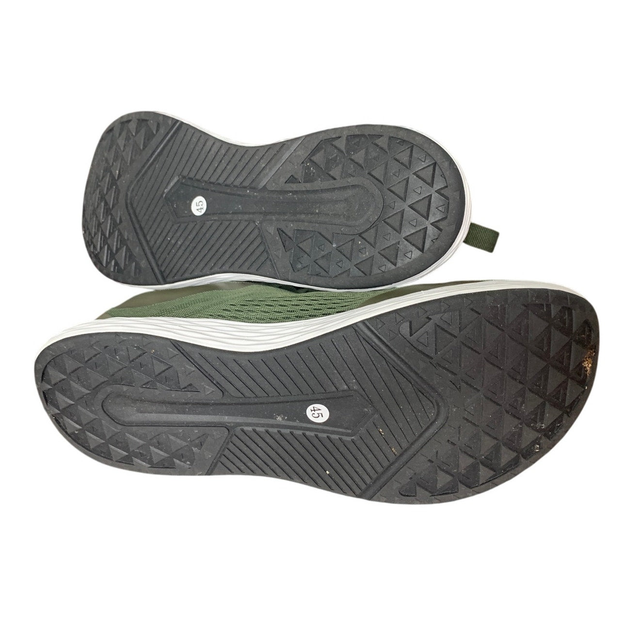 Whitin Mens Size 12 Green Lace Up Zero Drop Wide Width Toe Box Running Shoes