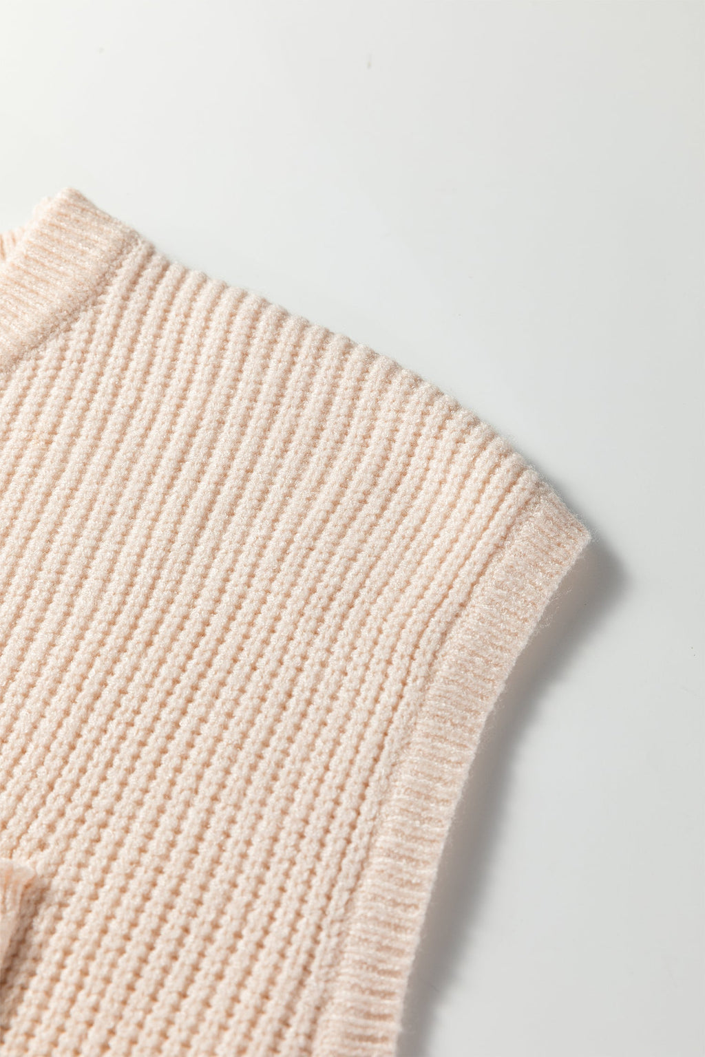 Solid Knit Patch Pocket Crewneck Sweater