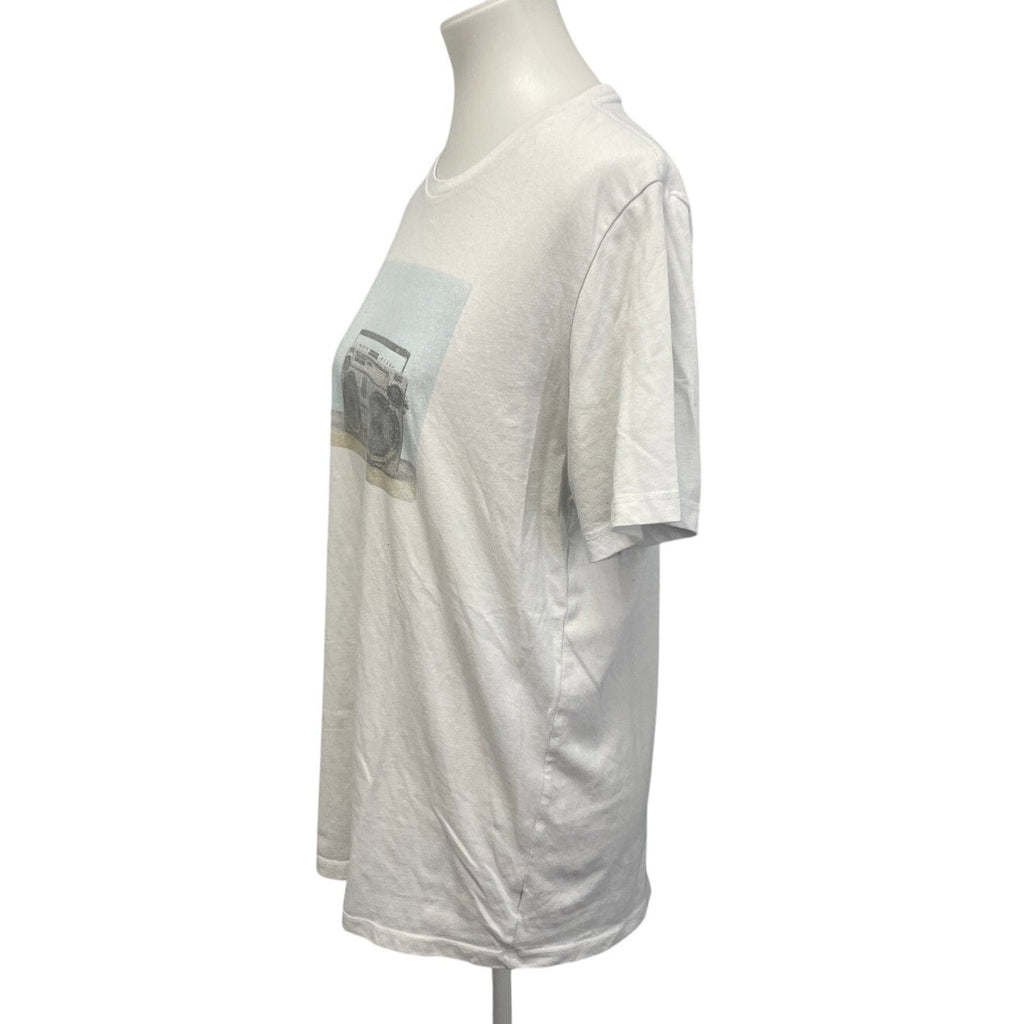 Old Navy Mens Large PolyCotton Boom Box Short Sleeve Crew Neck Tee Shirt