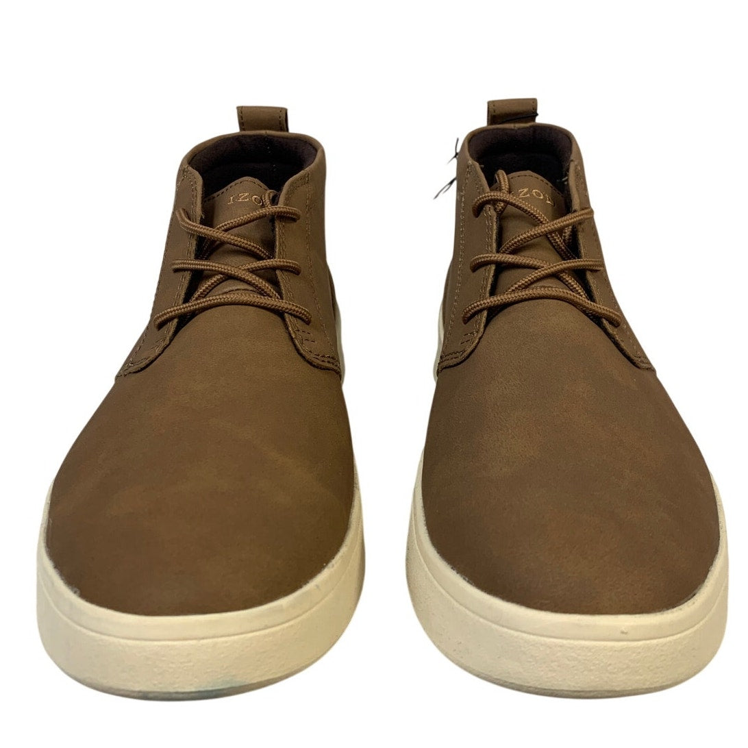 IZOD Mens Size 11 Brown Palmer Ankle Boot Lace Up Round Toe Memory Foam Shoes