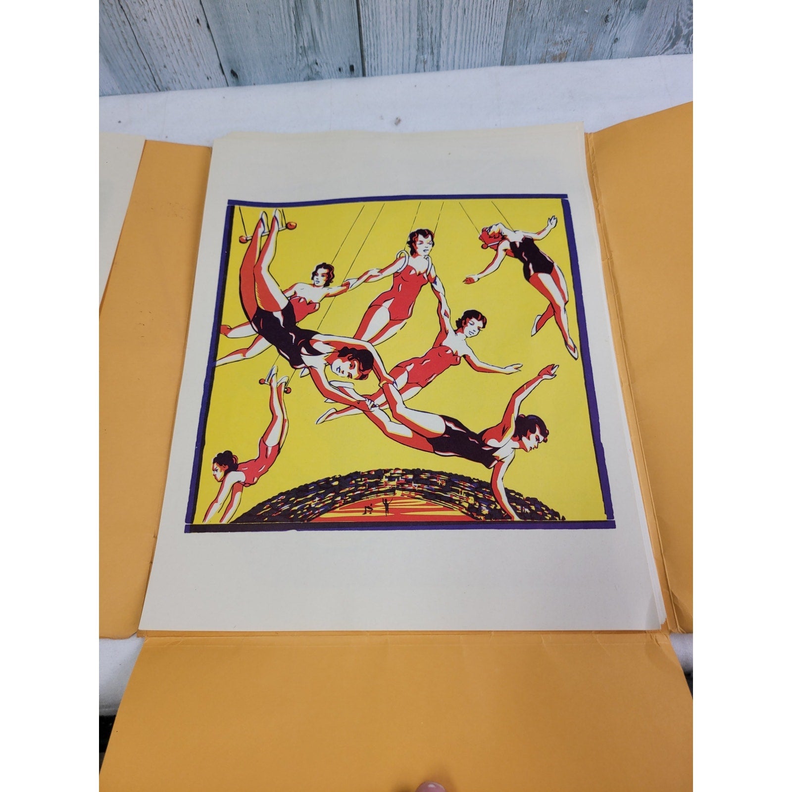10 Vintage 1976 Circus Graphics of Majestic Photo Press 11" by 14" Art Posters