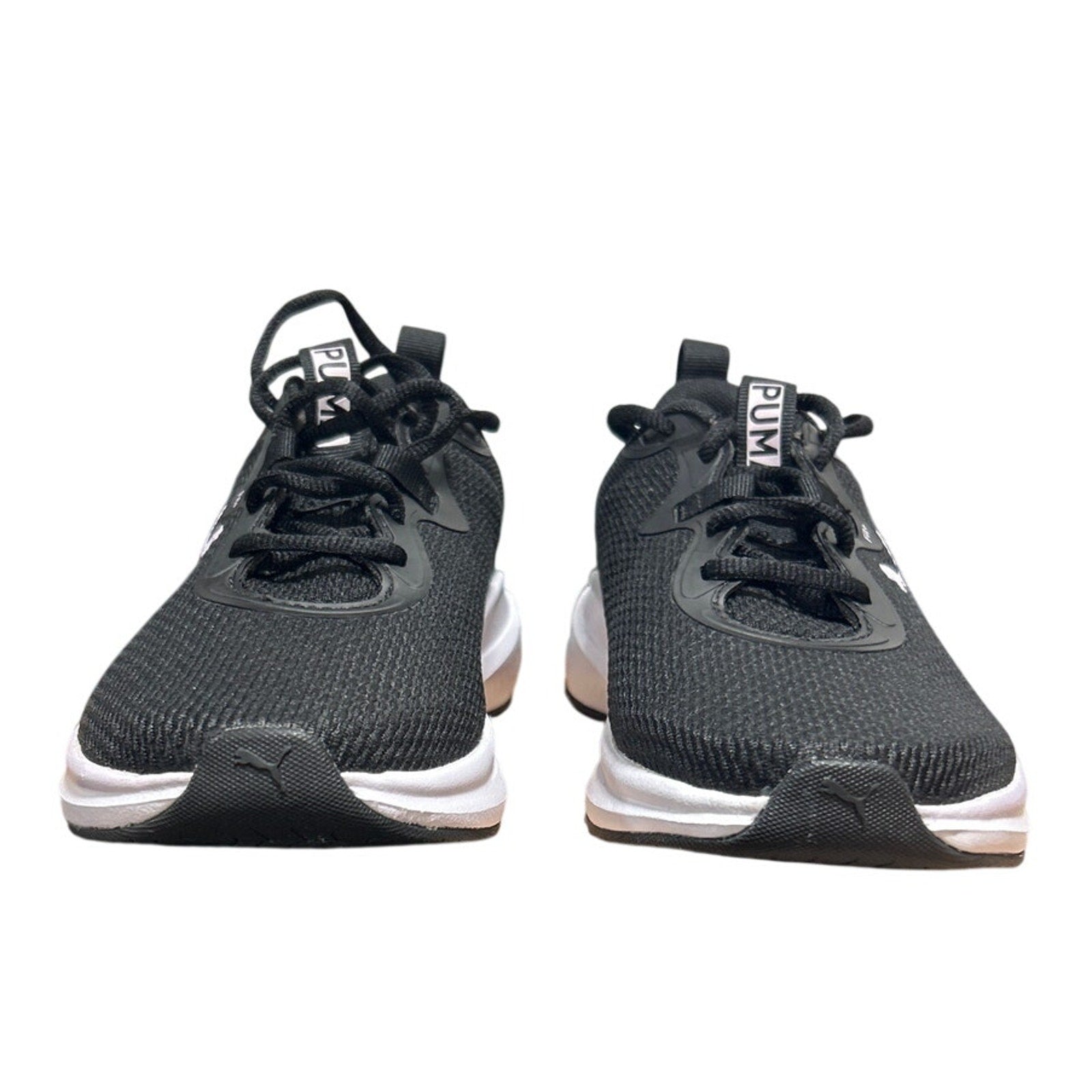 New Puma Womens Size 9 Black White Lace Up Skyrocket Sneaker Athletic Shoes