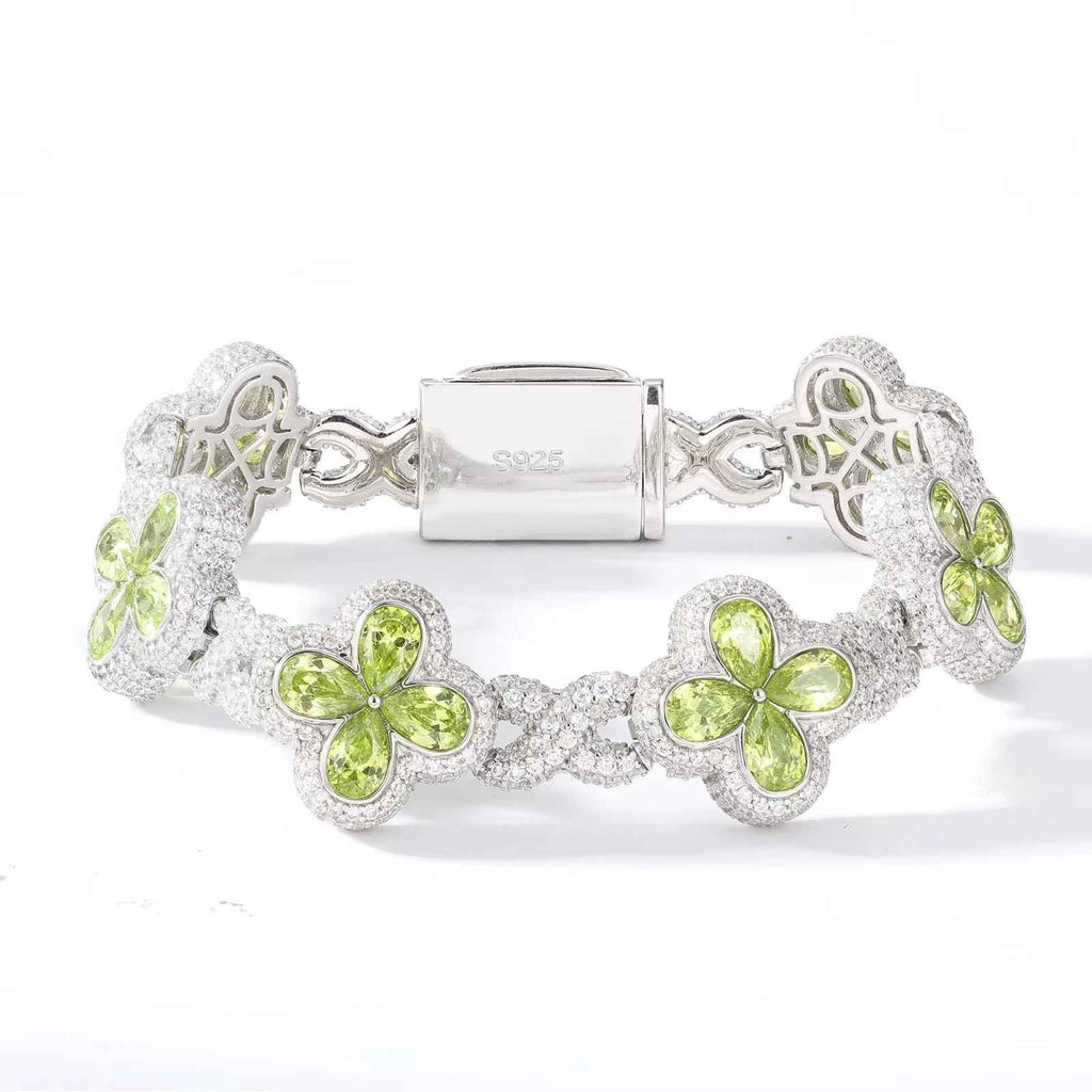 Fleur d’Éternité Moissanite Bracelet Purple