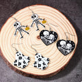 3 Pair Halloween Themed Acrylic Dangle Earrings