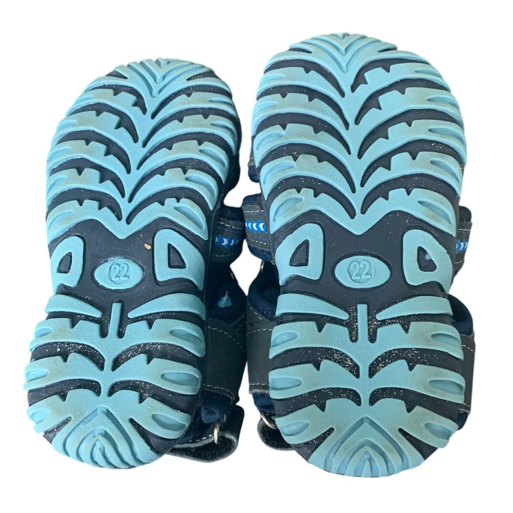 Apakowa Kids Boys Girls Toddler Size 5 Soft Sole Close Toe Sport Beach Sandals