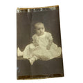 Antique Vintage Baby in Dress and Shoes Photograph from St. Louis Missouri
