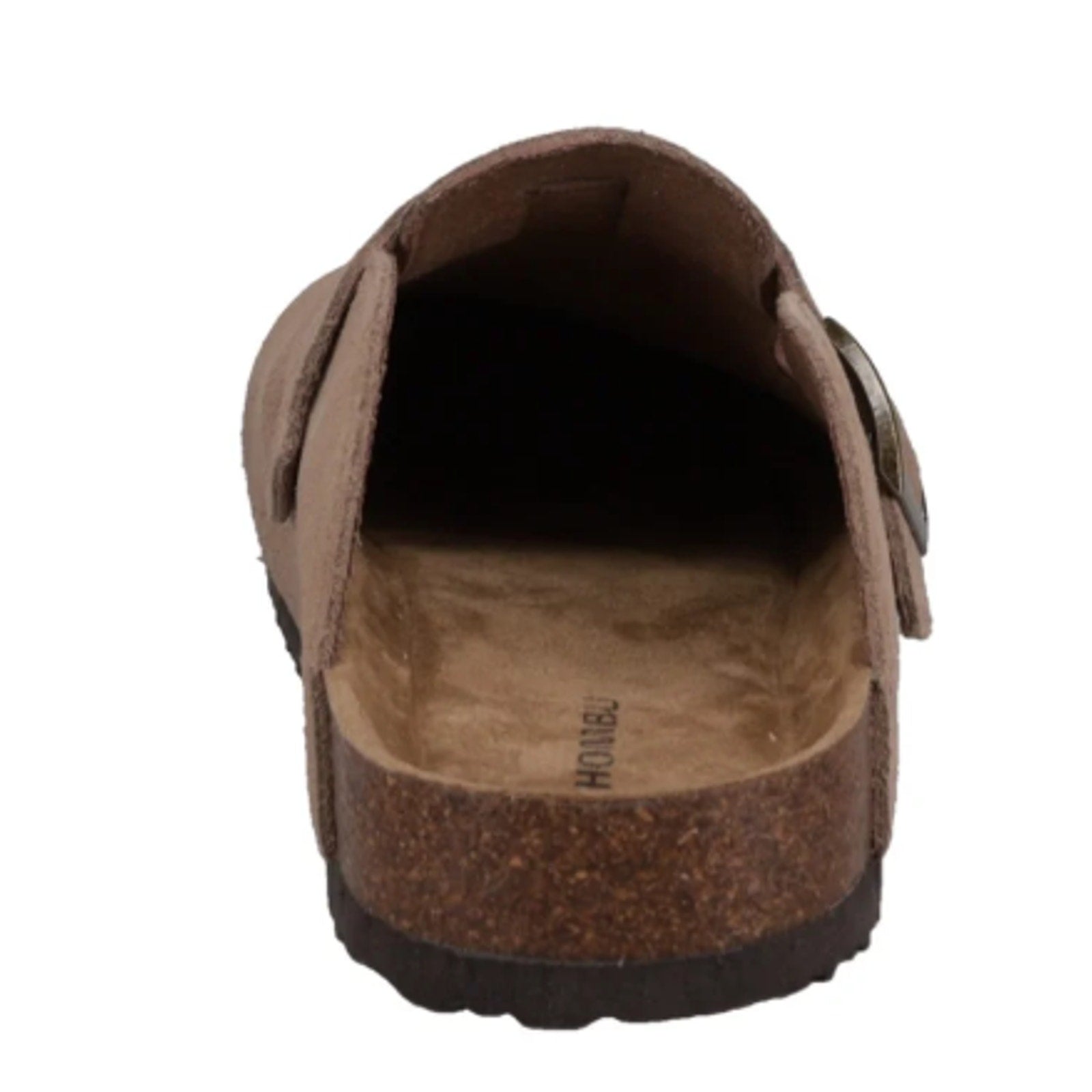 New In Box Khombu Mens Size 10 Taupe Faux Suede Damian Cork Slide On Mule Shoes
