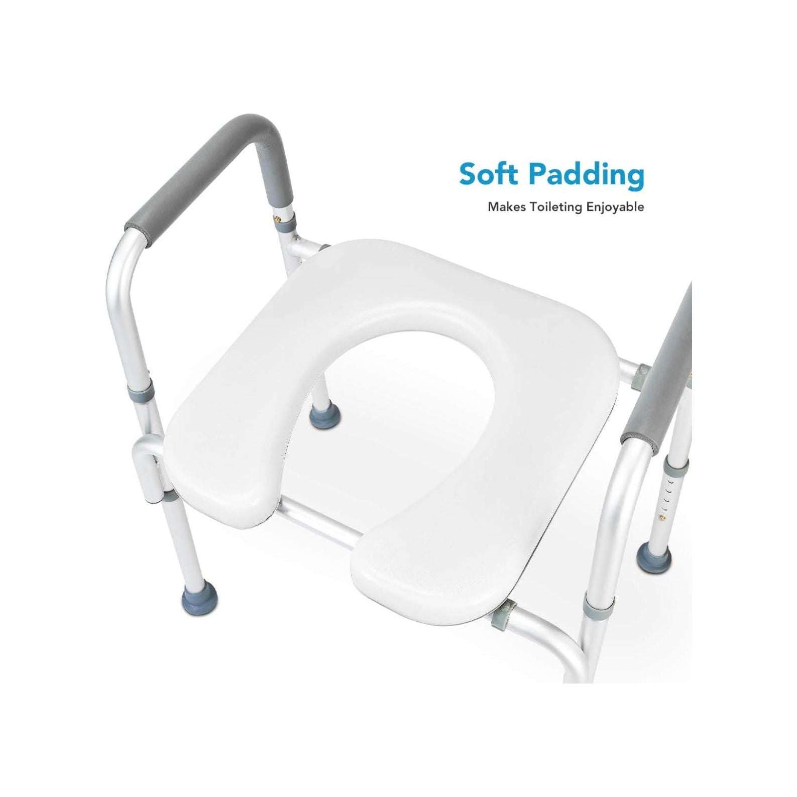 Raised Toilet Seat 300lb Heavy Duty Medical Raised Homecare Commode