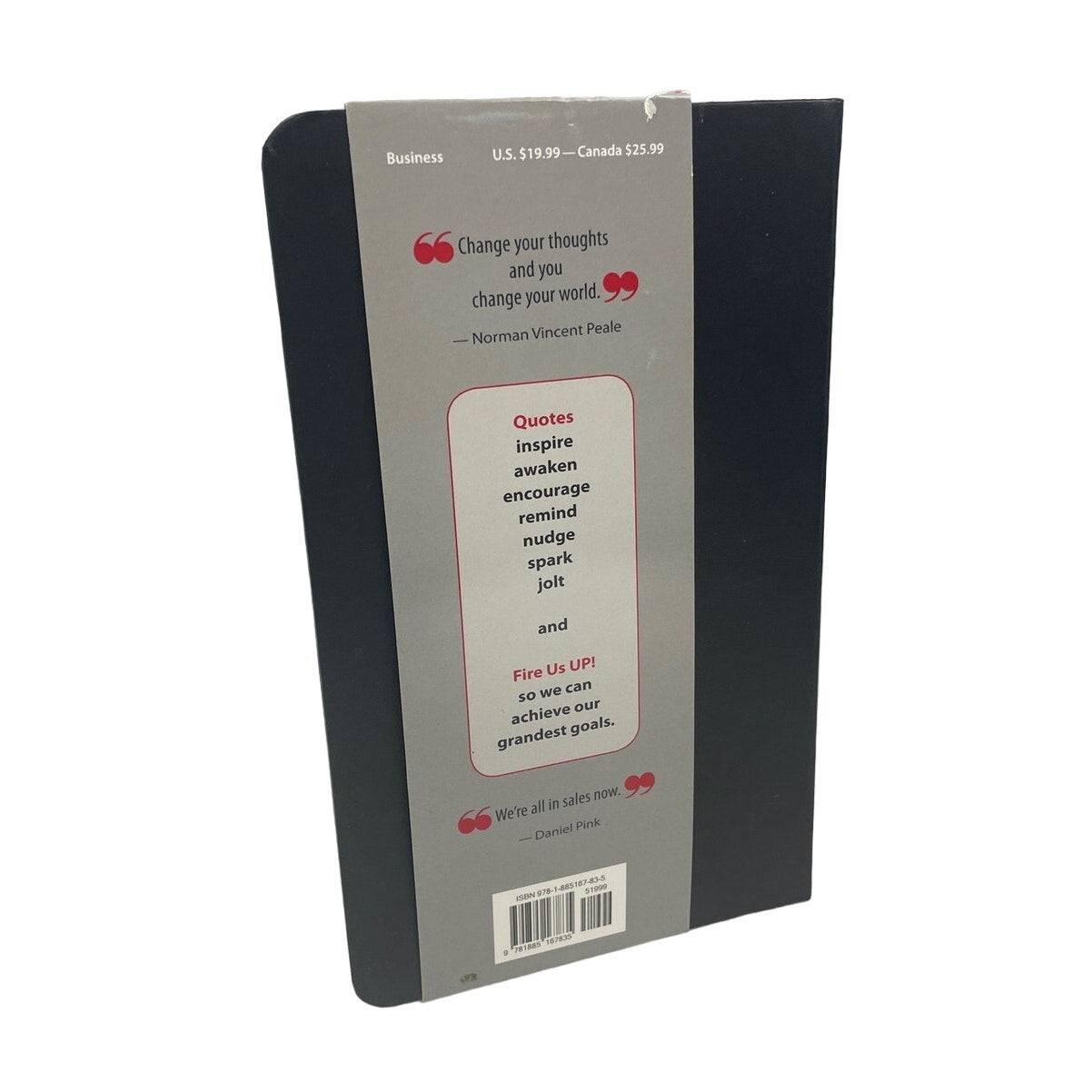 New 2017 Fired Up Selling Great Quotes to Inspire Energize Succeed Hardback Book