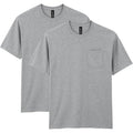 2 Gildan Mens 2XL Softstyle Cotton Blend Heather Short Sleeve Crew Neck T Shirt