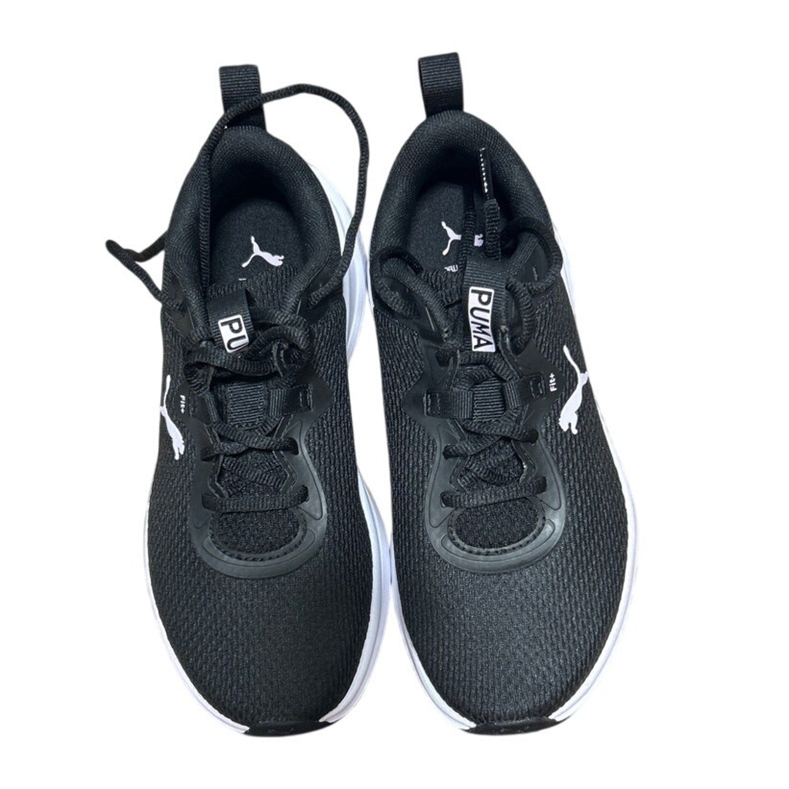 Puma Womens Size 7 Black White Lace Up Skyrocket Sneaker Athletic Tennis Shoes