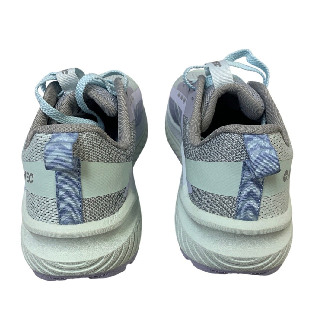 Hi-Tec Women Size 7.5 Purple Gray Mesh Lace Up Cushion Athletic Tennis Shoes