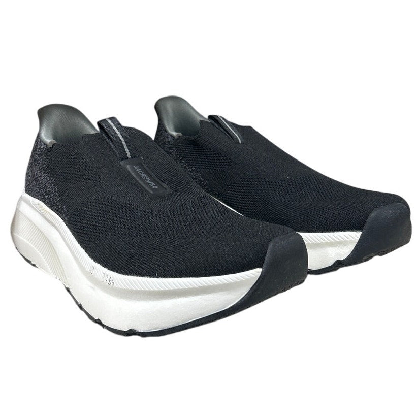Jacks Hibo Mens Size 9.5 Black Sneakers Arch Support Round Toe Slip On Shoes