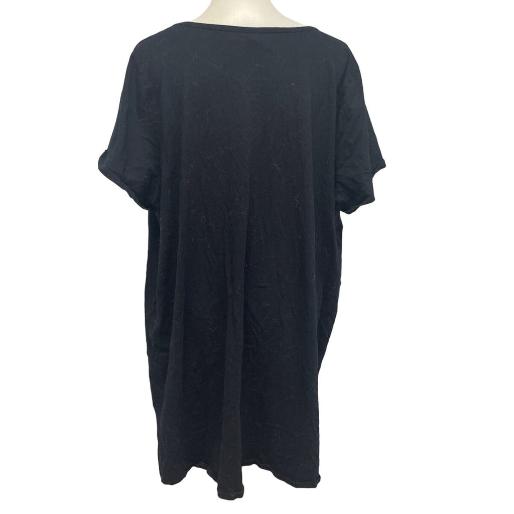Cacique Womens Plus Size 26/28 No Coffee No Talkie Short Sleeve Tee Shirt