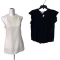 Lot of 2 Chiara Baschieri Active USA Womens Medium Sleeveless Short Sleeve Tops
