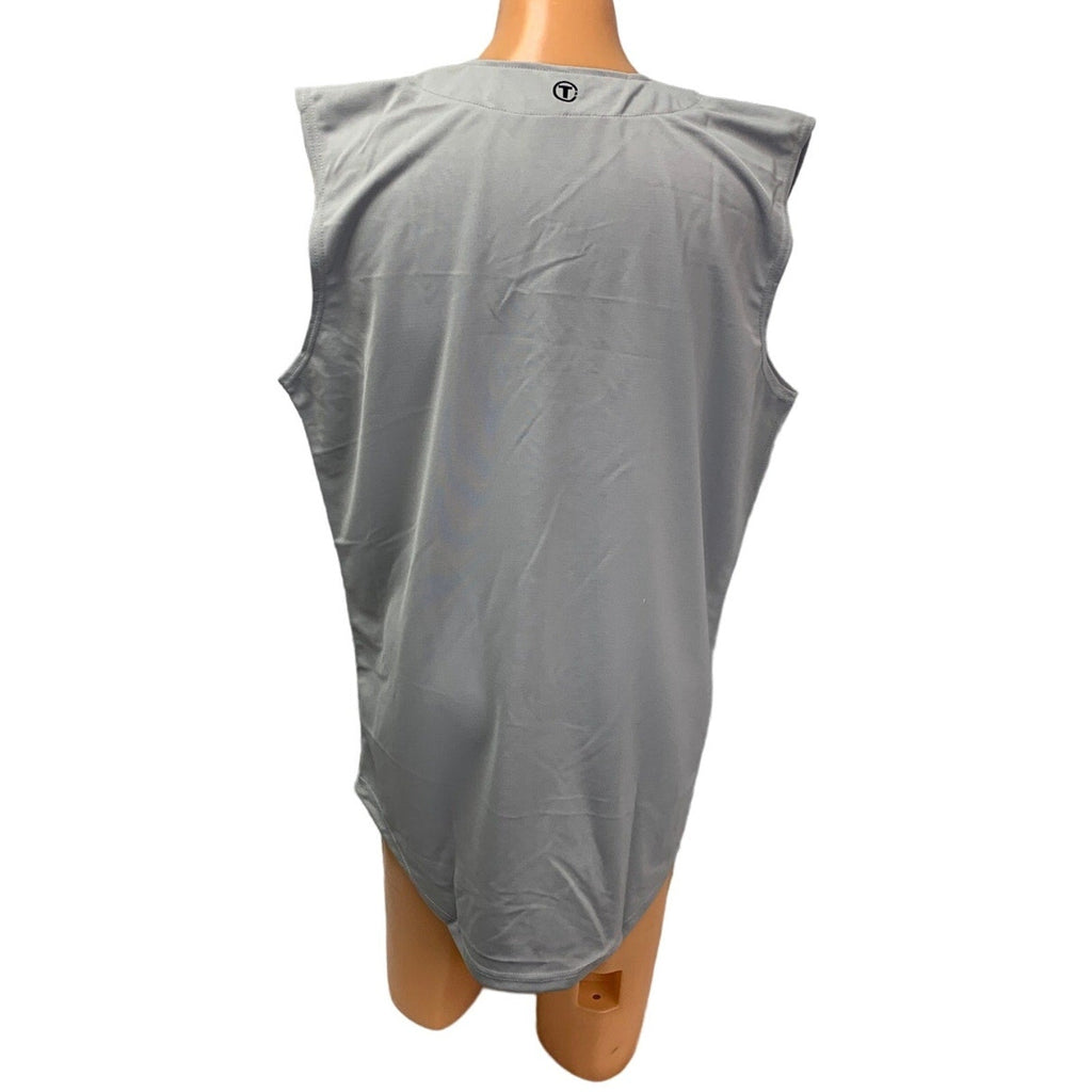 New Tag Team Mens Medium Hand Printed Cardinal Bird Buttoned Sleeveless Jersey