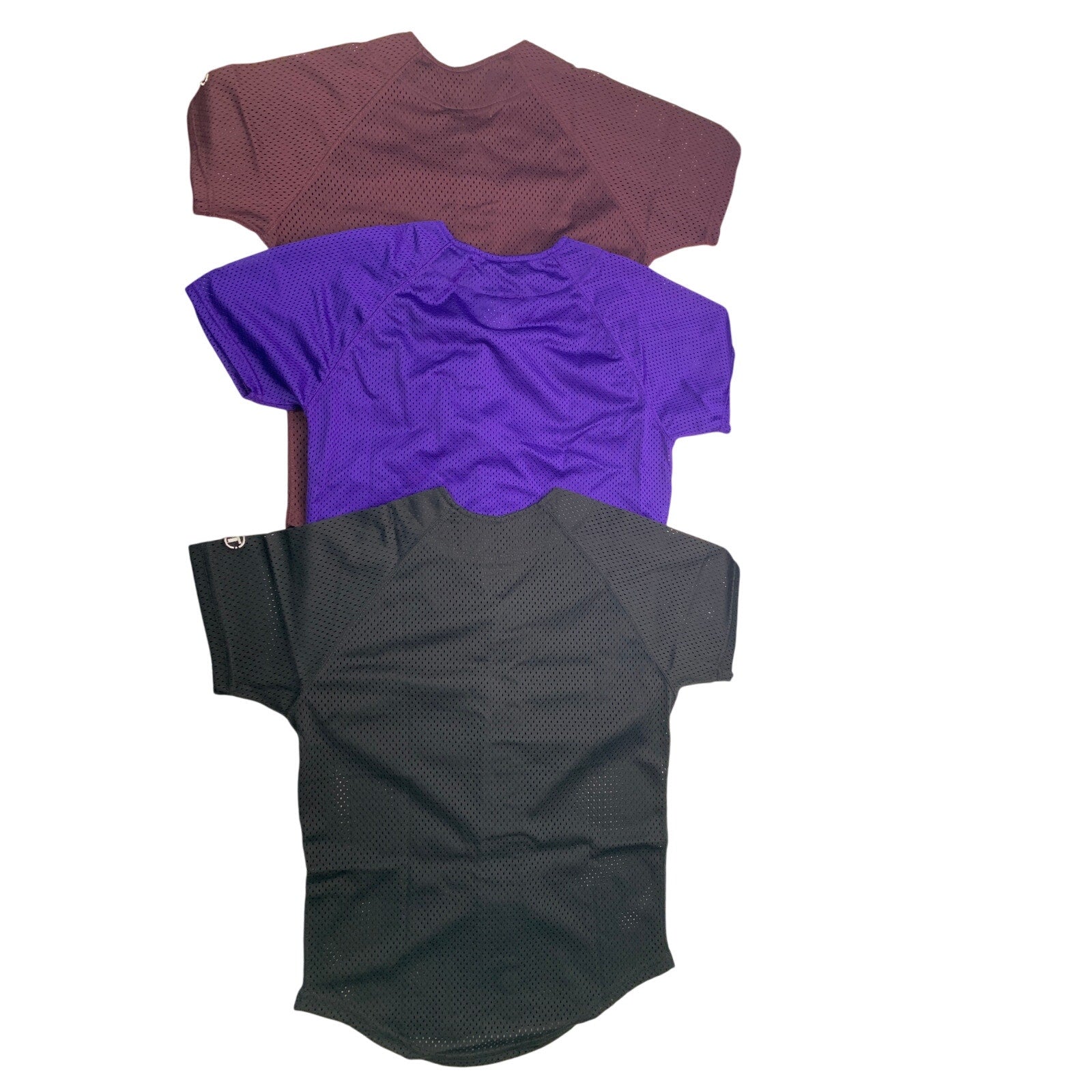 3 New Tag Team Uniform Youth Medium Button Down Sport Mesh Short Sleeve Shirts