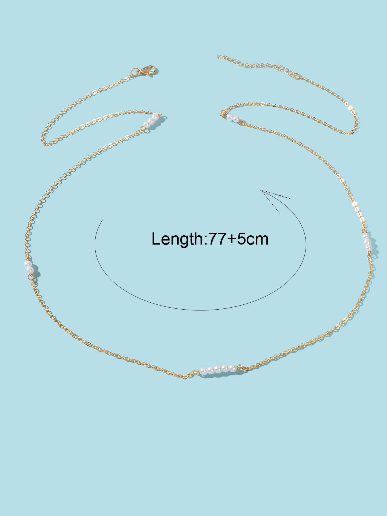 Women Waist Chain Beach Bikini Belly Jewellery Gold Sexy Pearl Beads