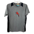 New Hand Printed Youth Boys Medium Red Cardinal Bird Short Sleeve Tee Shirt