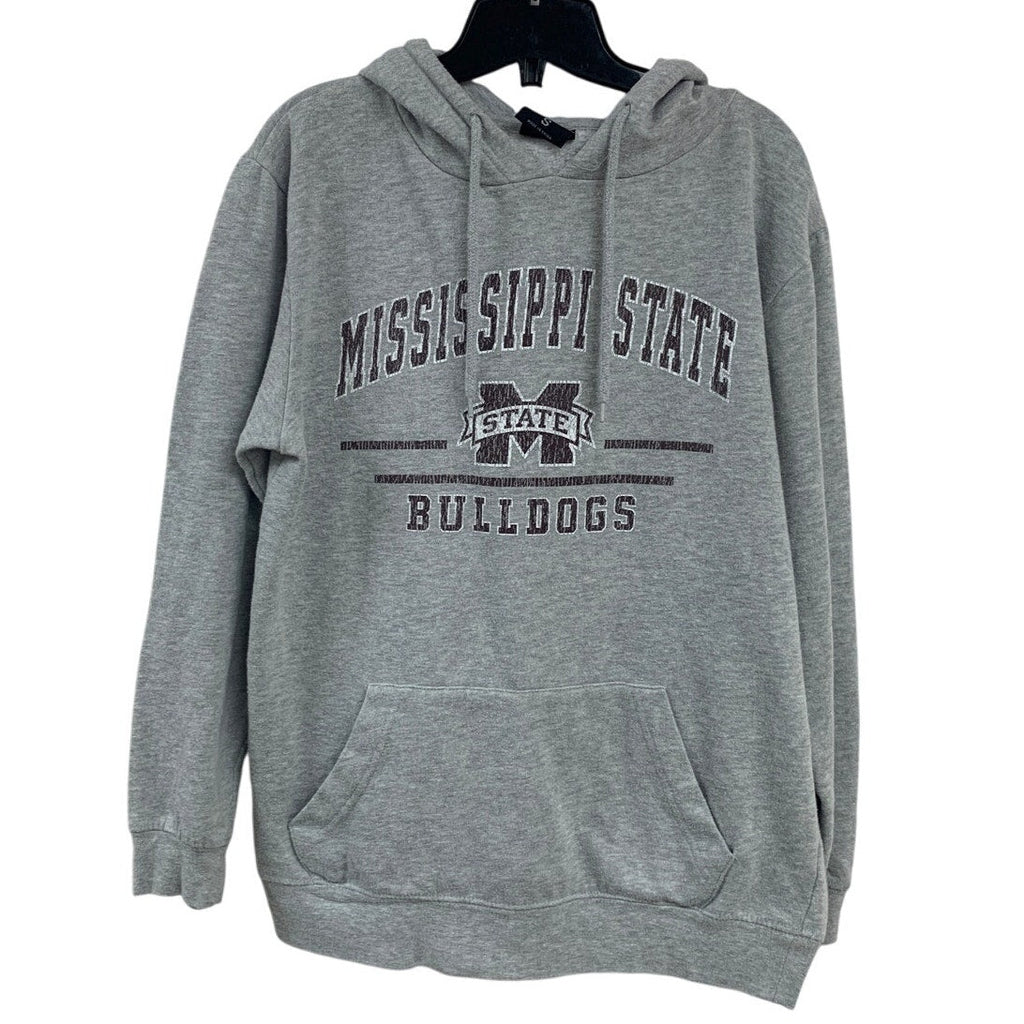 Mens Small Cotton Blend Mississippi State Bulldogs Long Sleeve Hoodie Sweatshirt