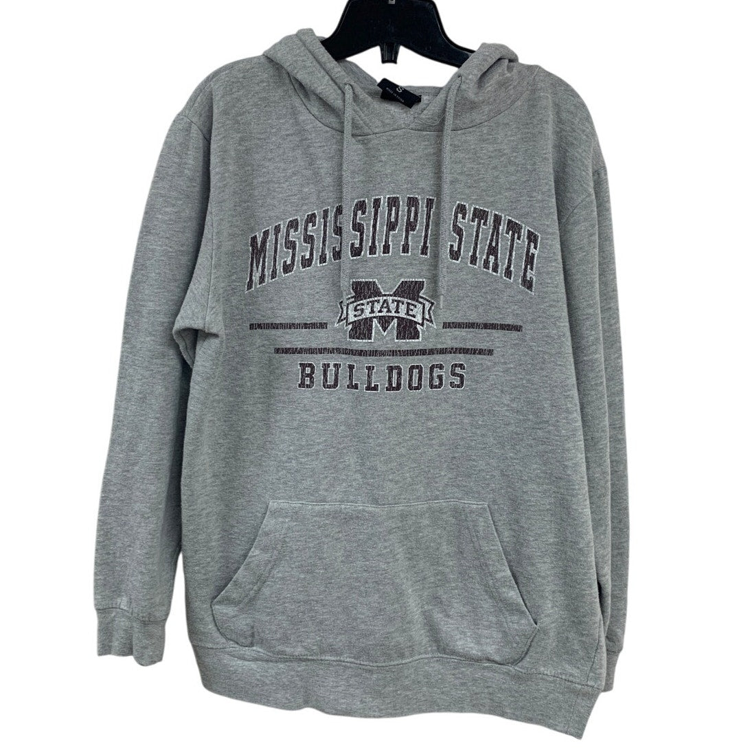 Mens Small Cotton Blend Mississippi State Bulldogs Long Sleeve Hoodie Sweatshirt