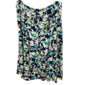 Christopher & Banks Womens Size 16 Side Zip 100% Rayon Floral Midi A-Line Skirt