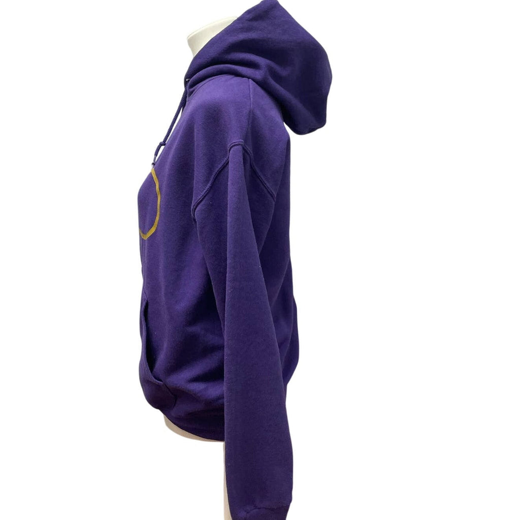 Harry Potter Womens Small Gold Glasses Purple Cotton Blend Hoodie Sweatshirt