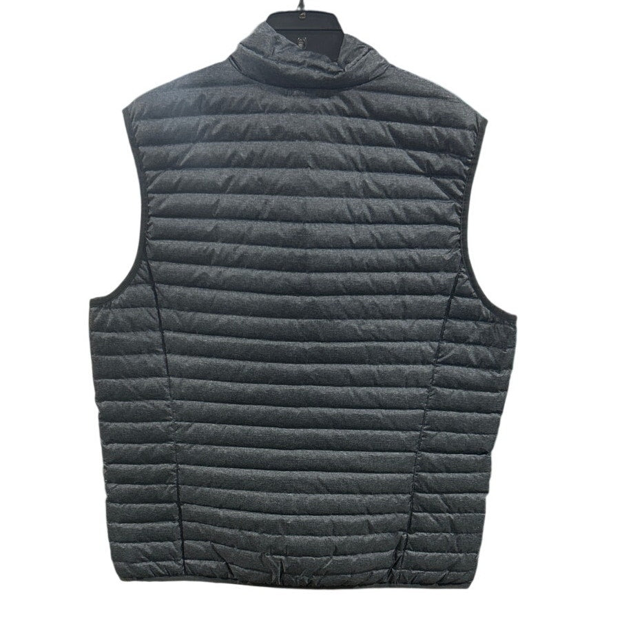 New Eddie Bauer Mens Medium Carbon Gray Microlight 650FP Down Zip Up Puffer Vest