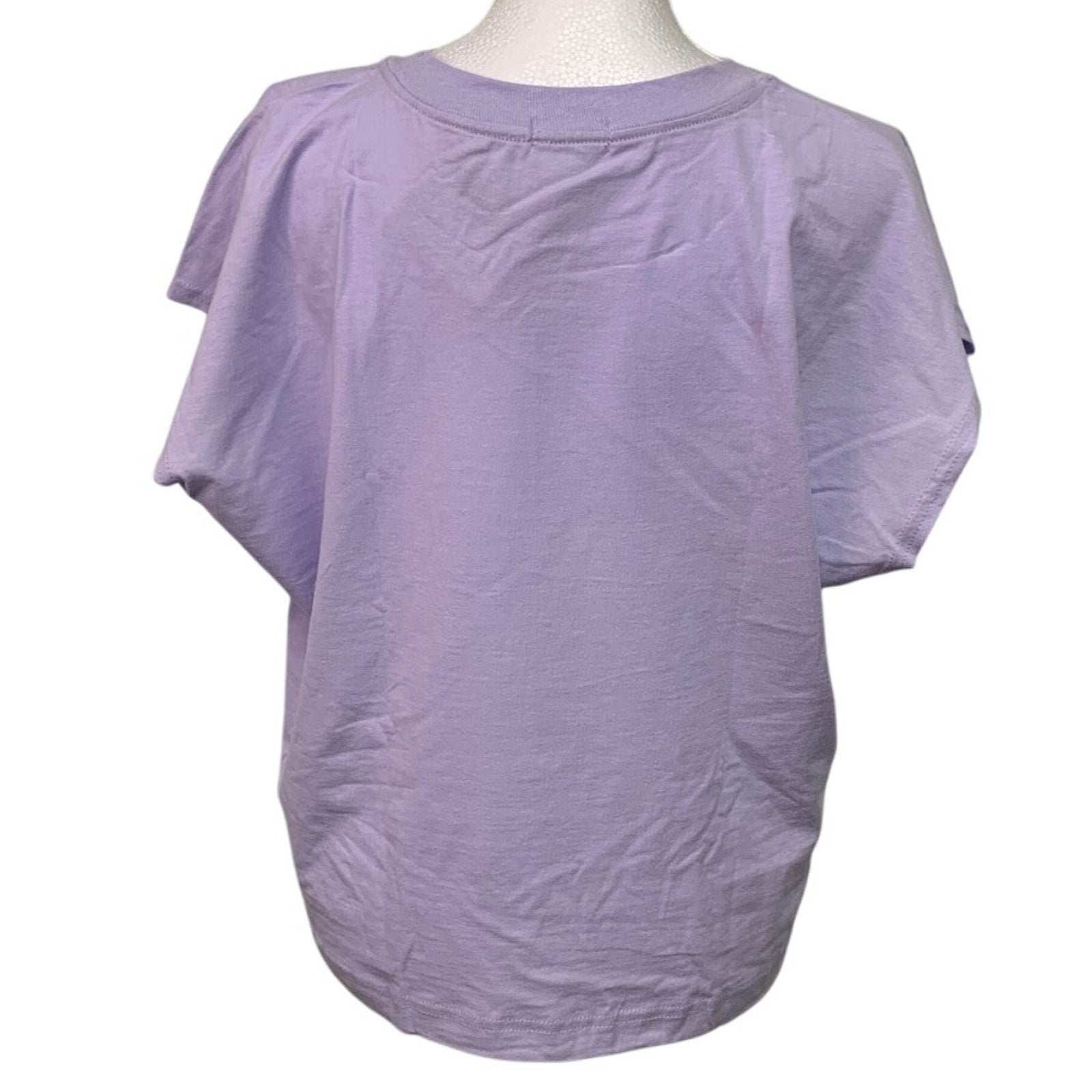 New Handprinted Womens XXL Lilac Purple 100% Cotton Rainbow Equality Muscle Tee