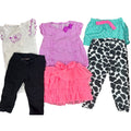 Lot of 6 Baby Girls 12 Months Bird One Piece Shirt Skirt Polka Dot Shorts Pants