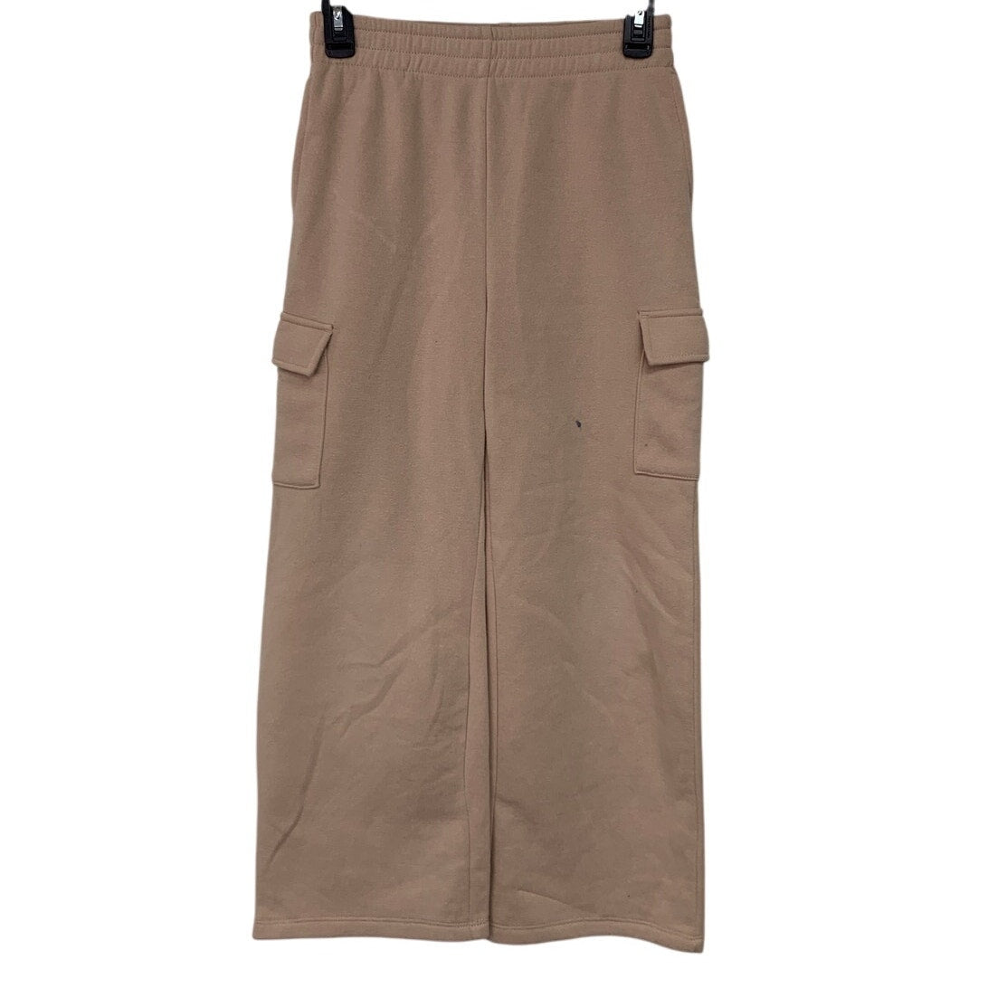 Art Class Girls Large Cotton Blend Elastic Waist Fleece Cargo Sweatpants Pants