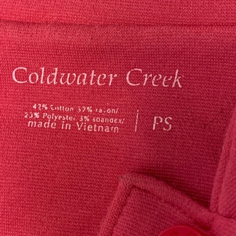 Coldwater Creek Womens Petite Small PS Machine Washable Buttoned Blazer Jacket