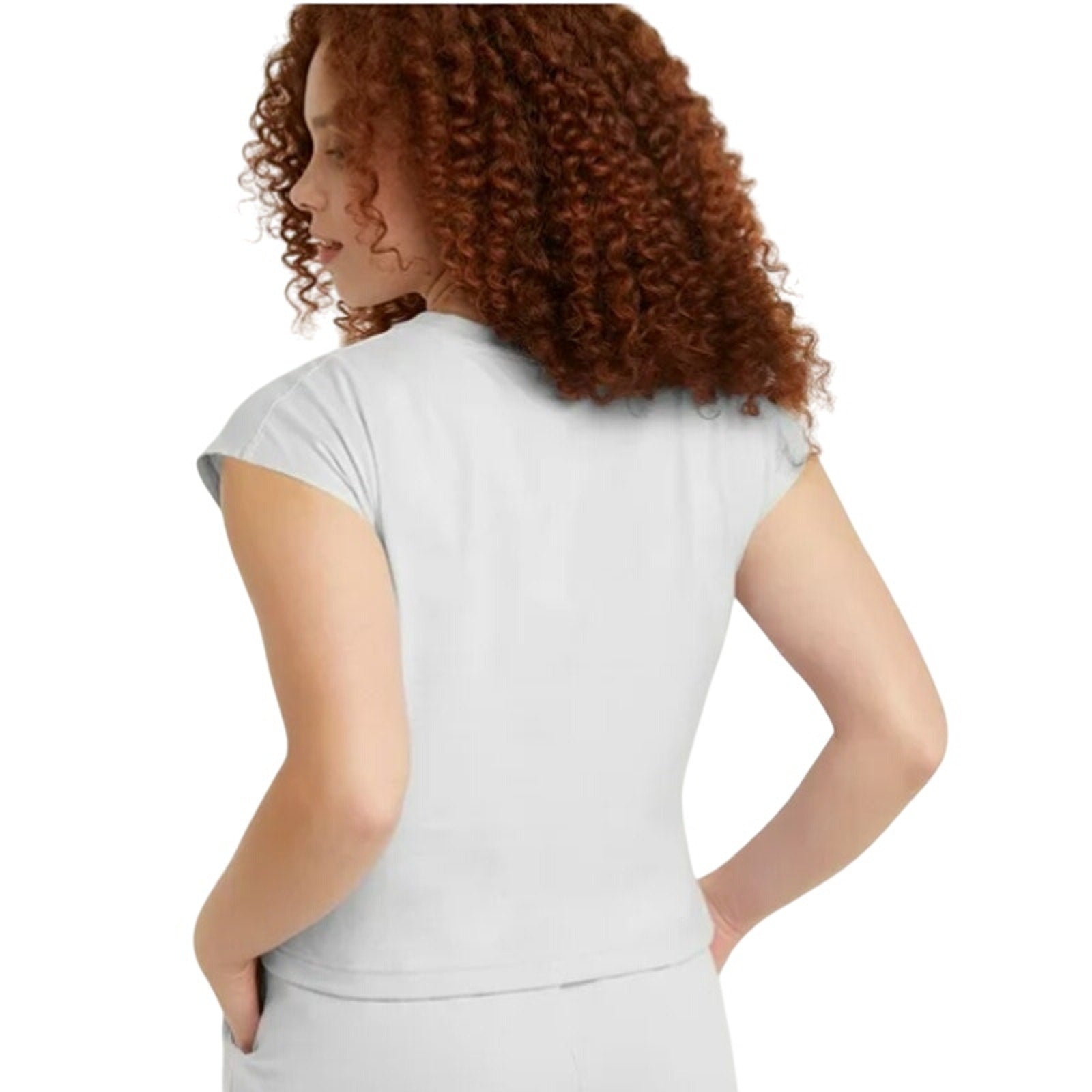 New 5-Pack Hanes Womens Small White Ringspun Cotton Cap Sleeve Muscle Tees
