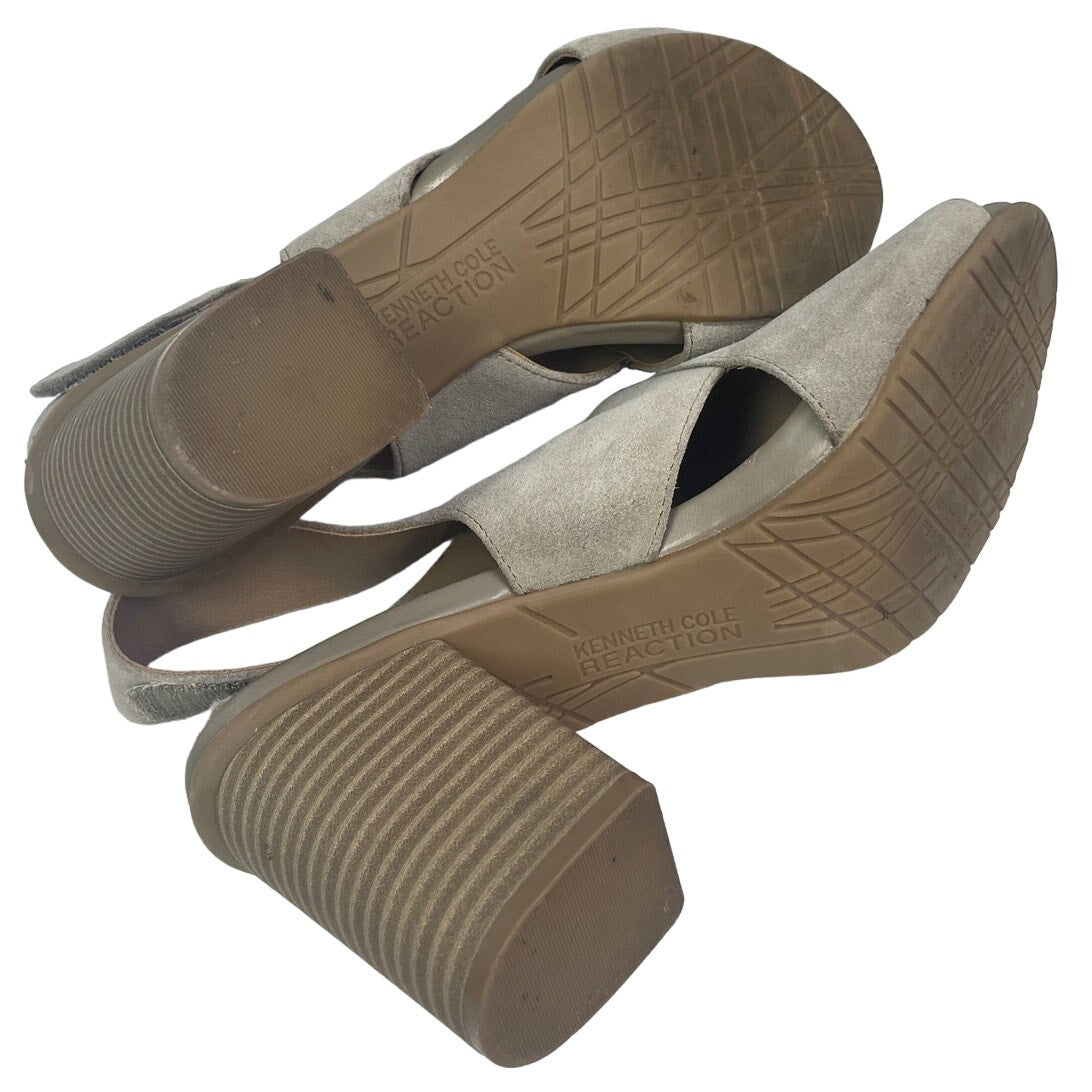 Kenneth Cole Reaction Womens Size 10M Fridah People Real Suede Leather Sandals