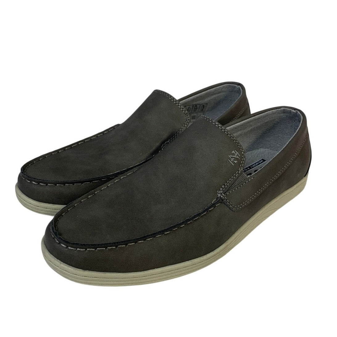 IZOD Mens Size 8 Gray Seapoint Slip On Loafers Round Toe Memory Foam Shoes