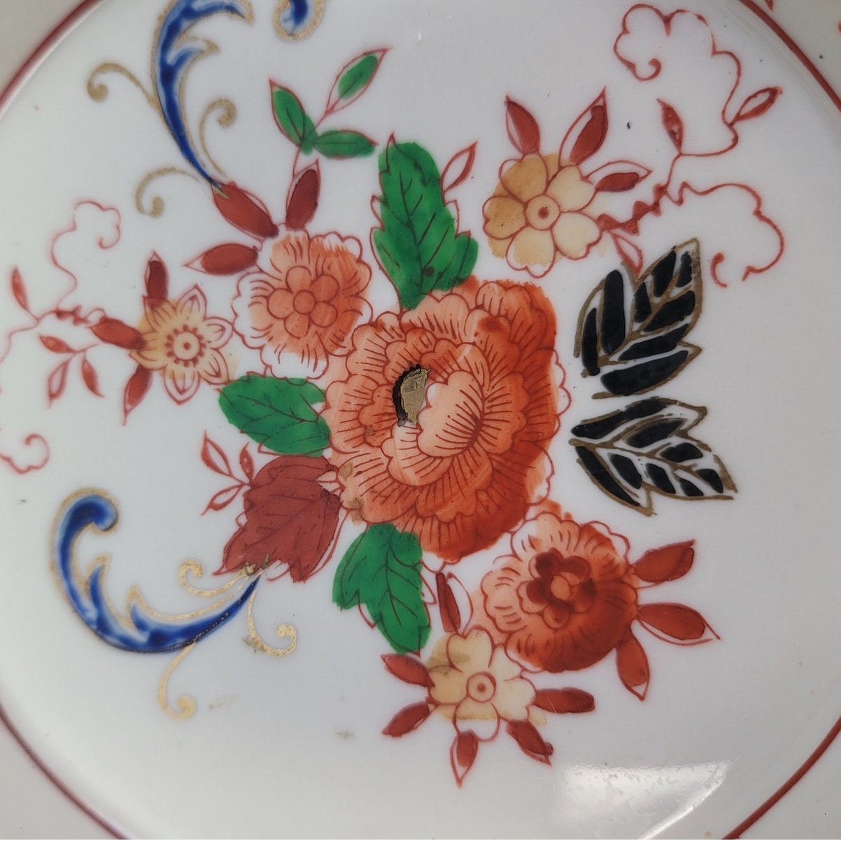 Vintage Made In Japan Floral Fine China Hand Painted Divided Plate Dish