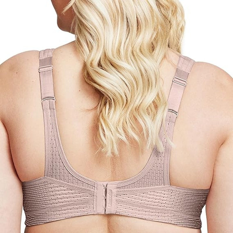 Glamorise Womens 44C Pink No-Bounce Camisole Wirefree Full Coverage Sports Bra