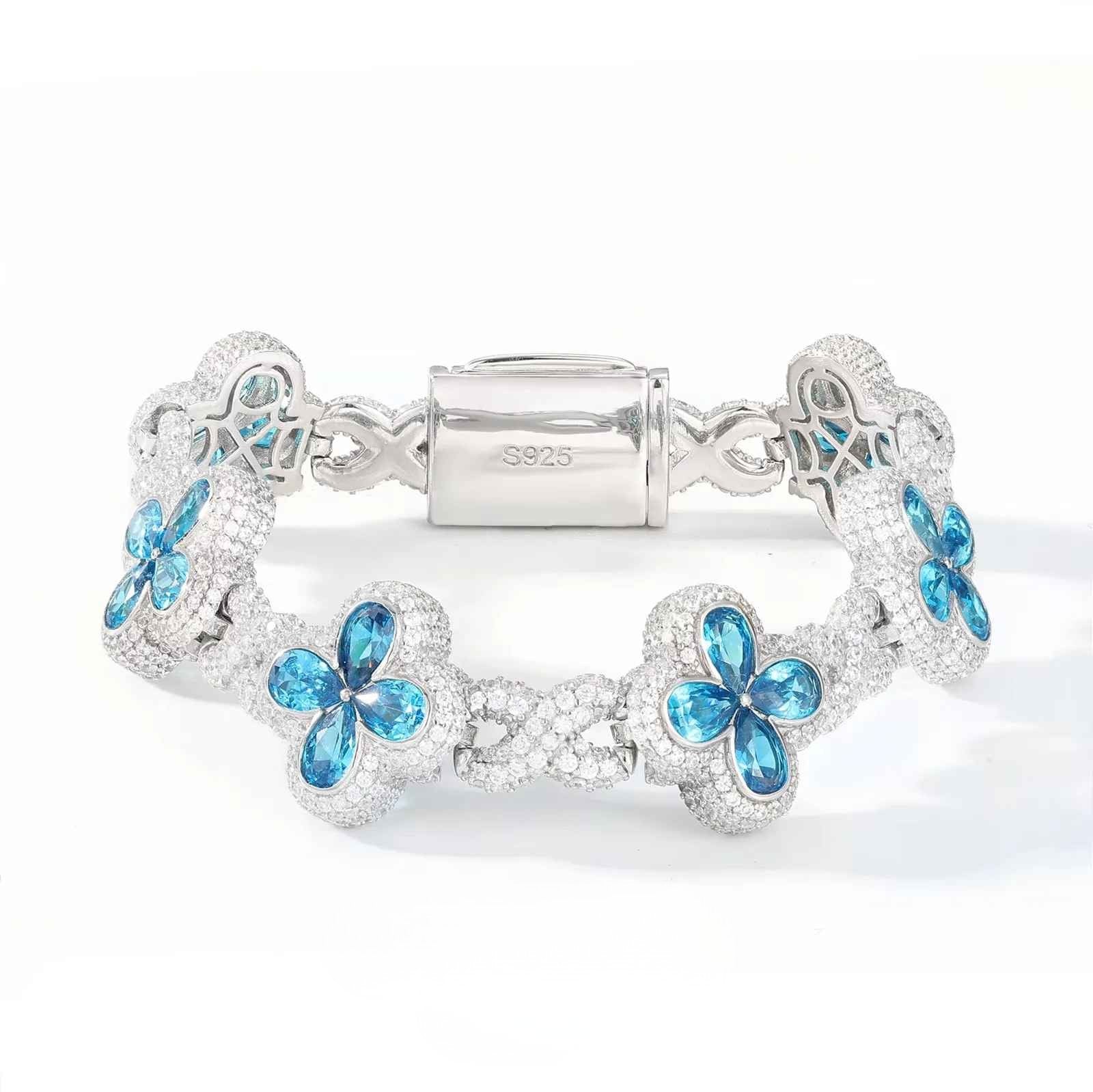 Fleur d’Éternité Moissanite Bracelet RainBow